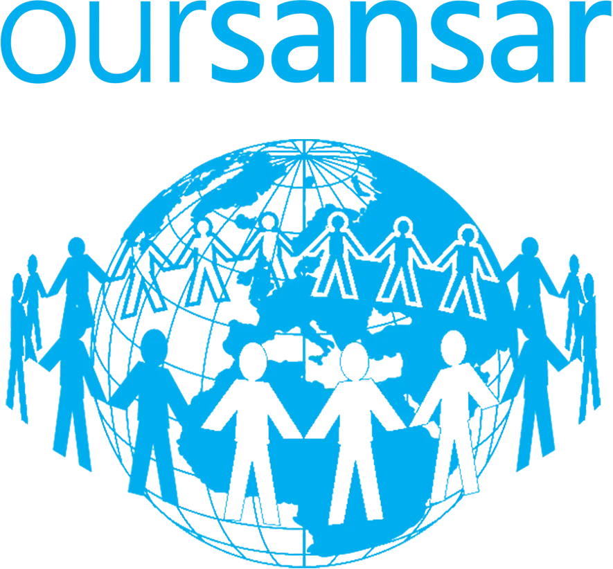 Our Sansar logo, vertical version