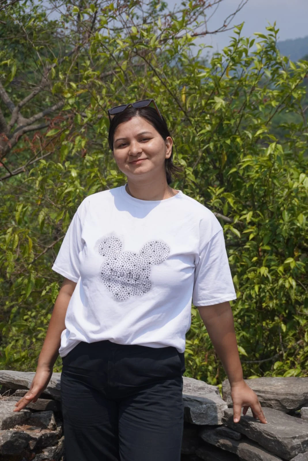 Sabita Pun Portrait of Sabita Pun sitting outdoors